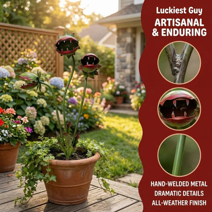 Outdoor-Ready Whimsical Metal – Gardening Gift for Garden Display