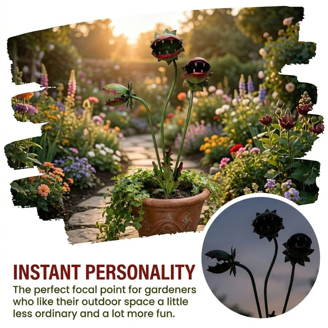 Outdoor-Ready Whimsical Metal – Gardening Gift for Garden Display