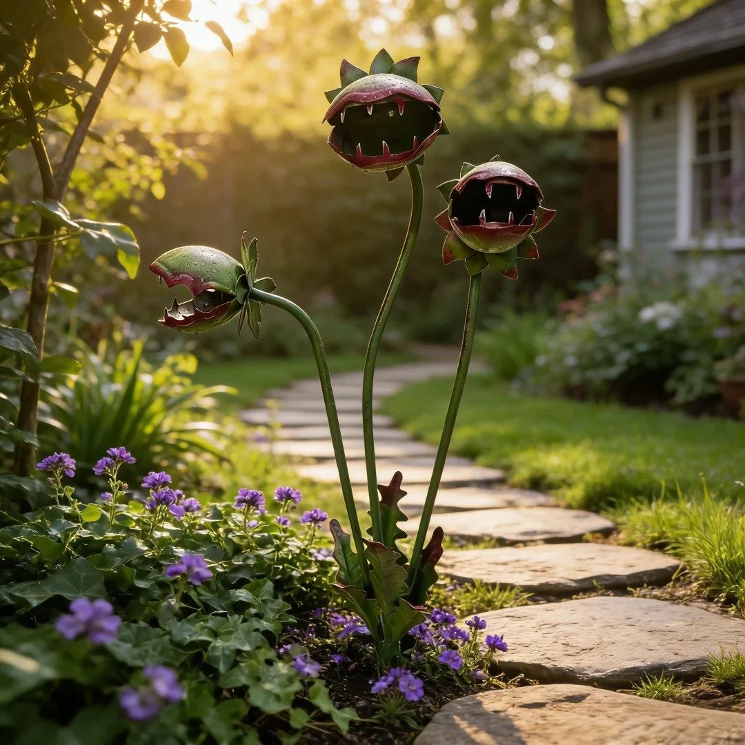 Outdoor-Ready Whimsical Metal – Gardening Gift for Garden Display