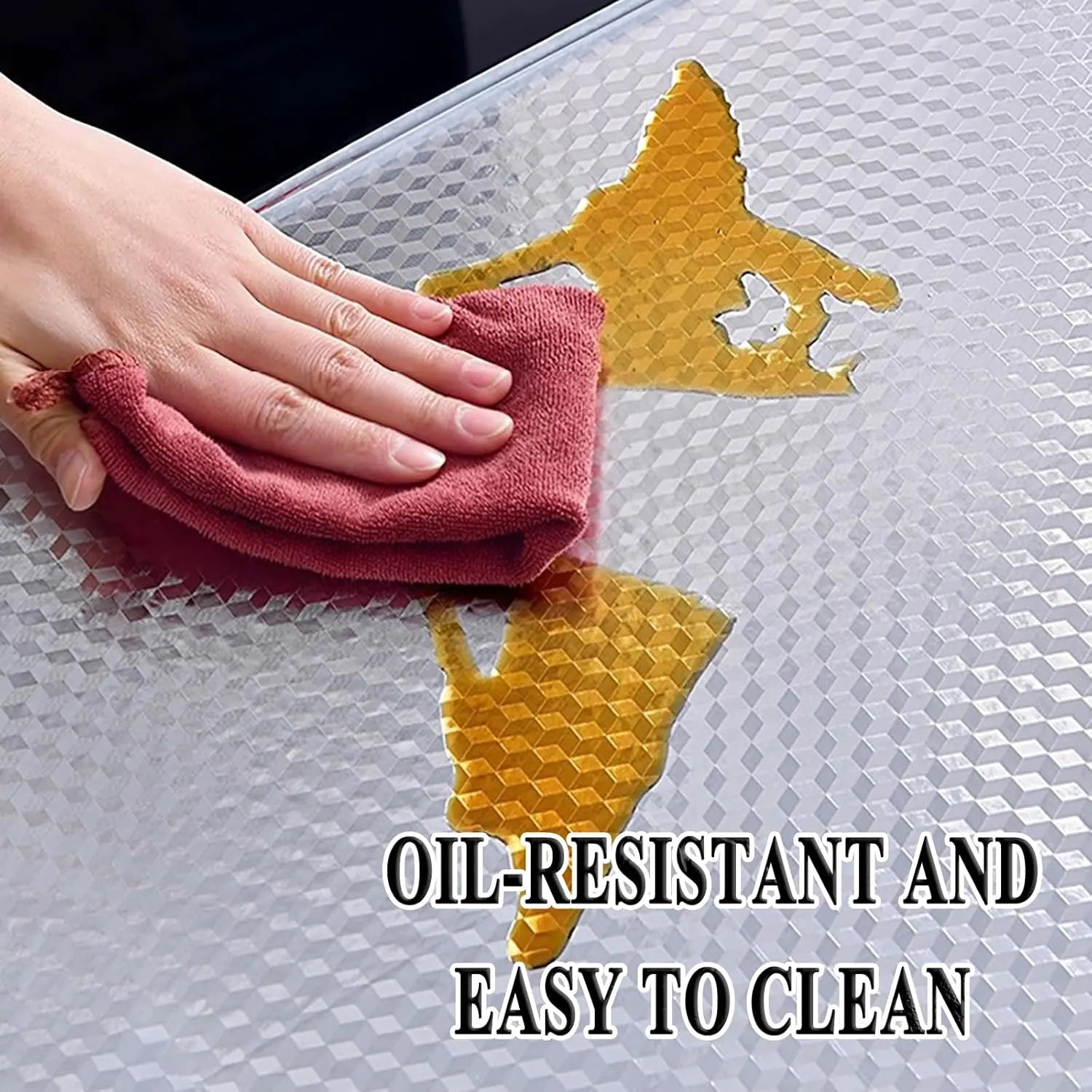 Stainless-Steel Look Oil-Resistant Adhesive Kitchen Wallpaper