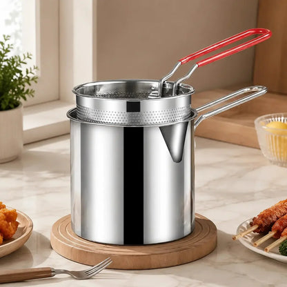 Space-Saving Restaurant-Quality Crispy Frying at Home Compact