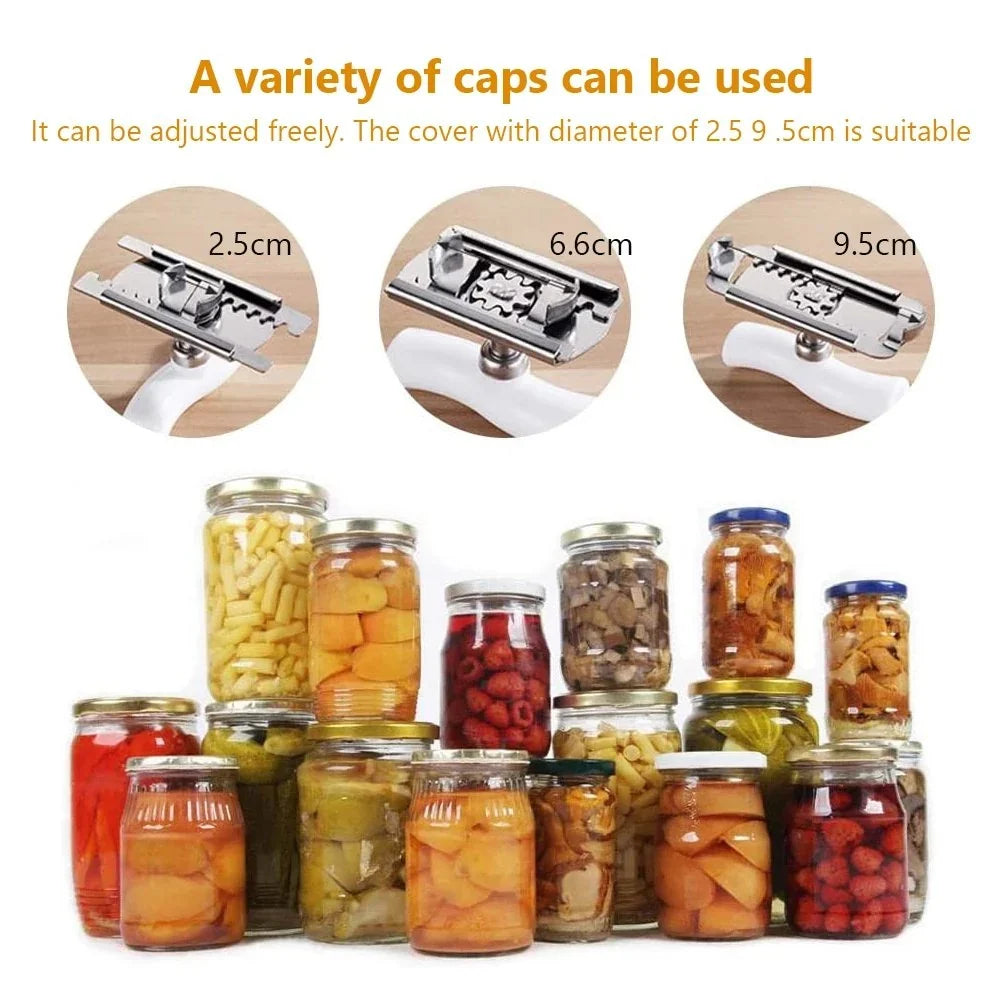 Practical Stainless Steel Jar Opener & Bottle Lid