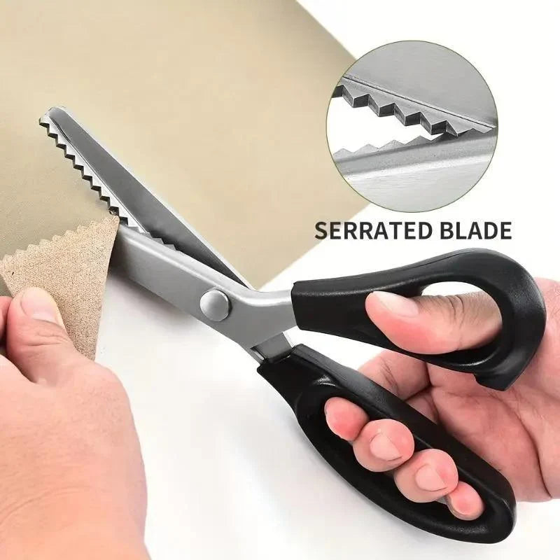 Serrated Stainless Steel Pinking Shears for Fabric Crafts