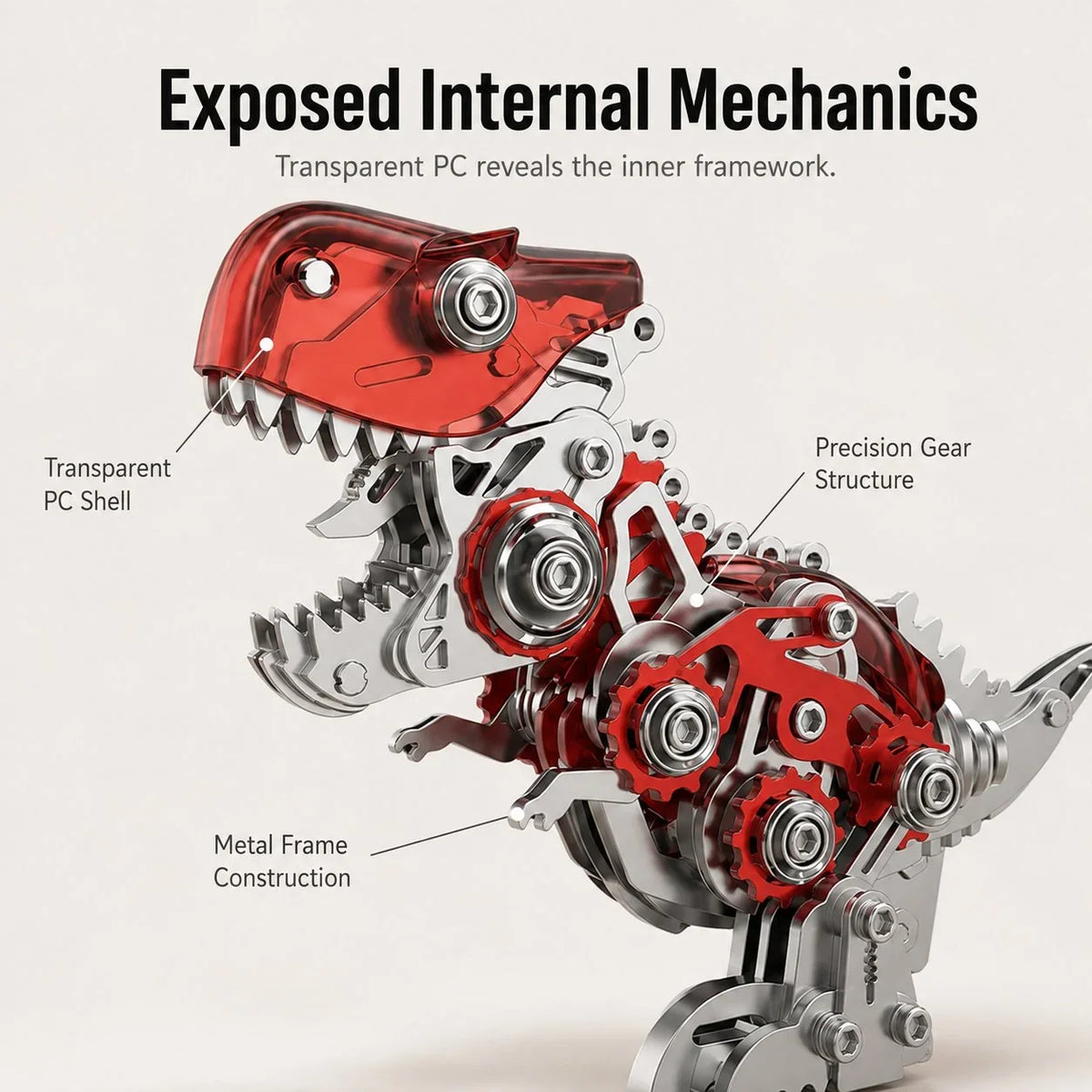 Purpose-Built Steampunk T-Rex Mechanical Assembly