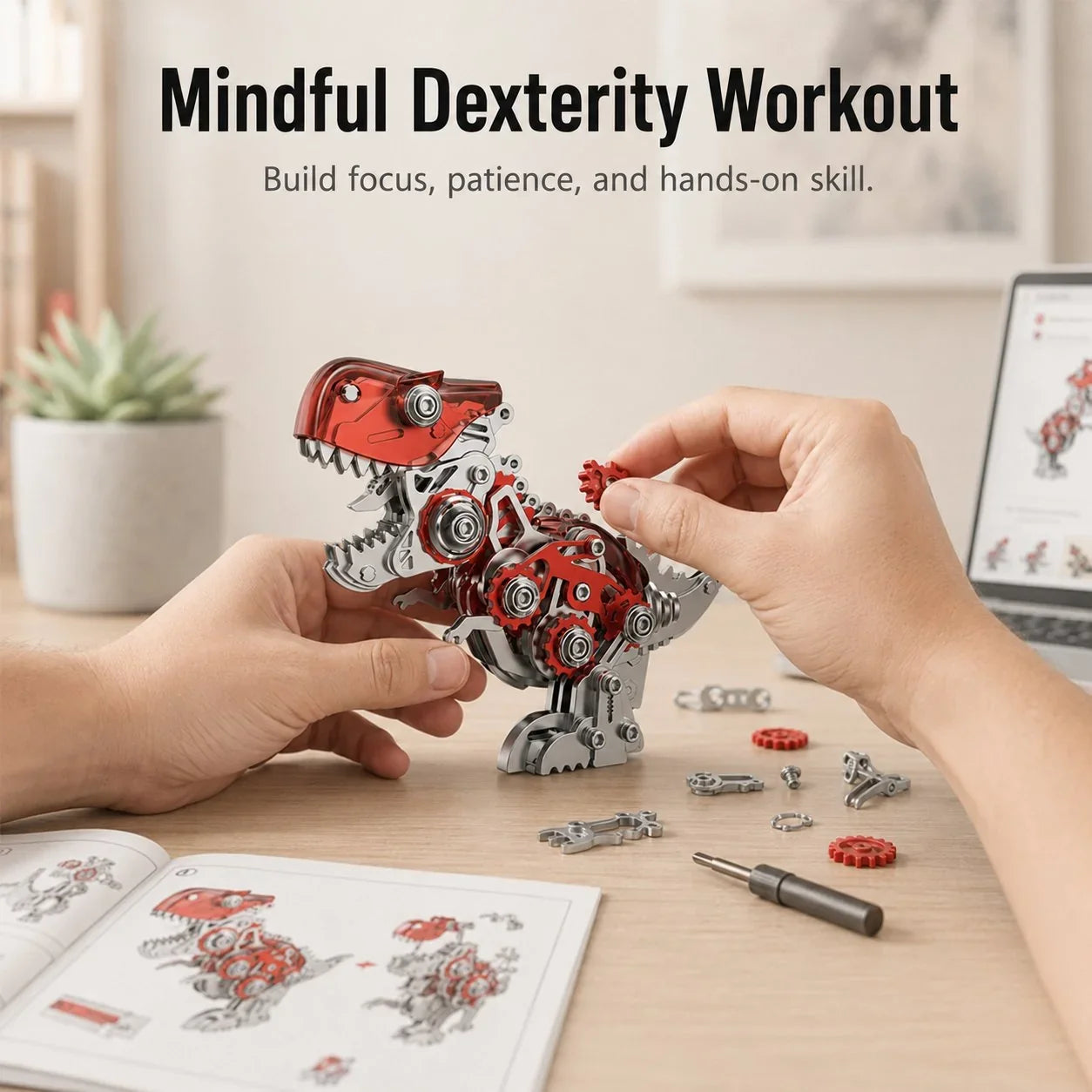 Purpose-Built Steampunk T-Rex Mechanical Assembly