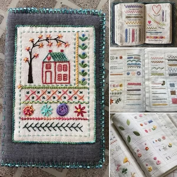 2026 Embroidery Stitch Practice Book for Beginning Crafters