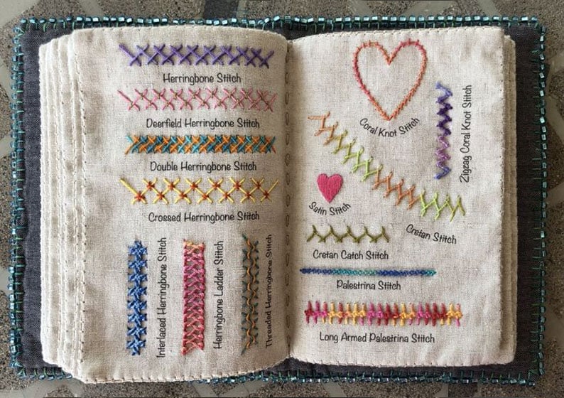 2026 Embroidery Stitch Practice Book for Beginning Crafters
