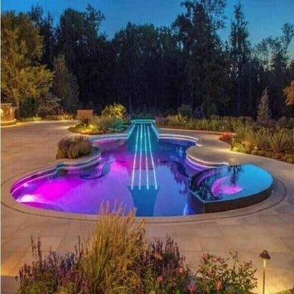 Vibrant Submersible LED Pool Lights with RF Remote