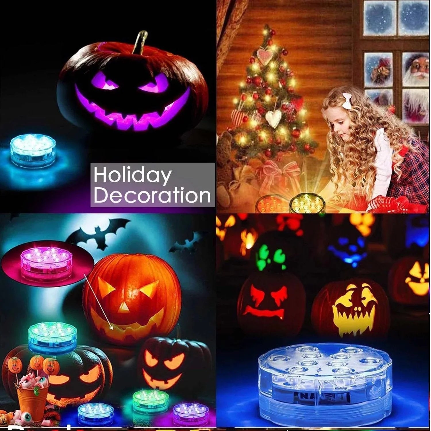 Vibrant Submersible LED Pool Lights with RF Remote
