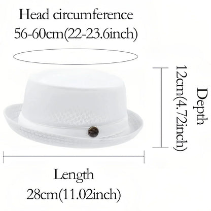 Breathable Mesh Pork Pie Hat for Summer Style