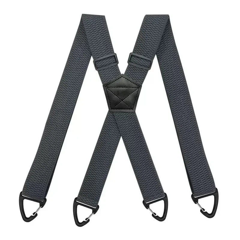Men's X-Back Suspenders with Secure Hook Clips