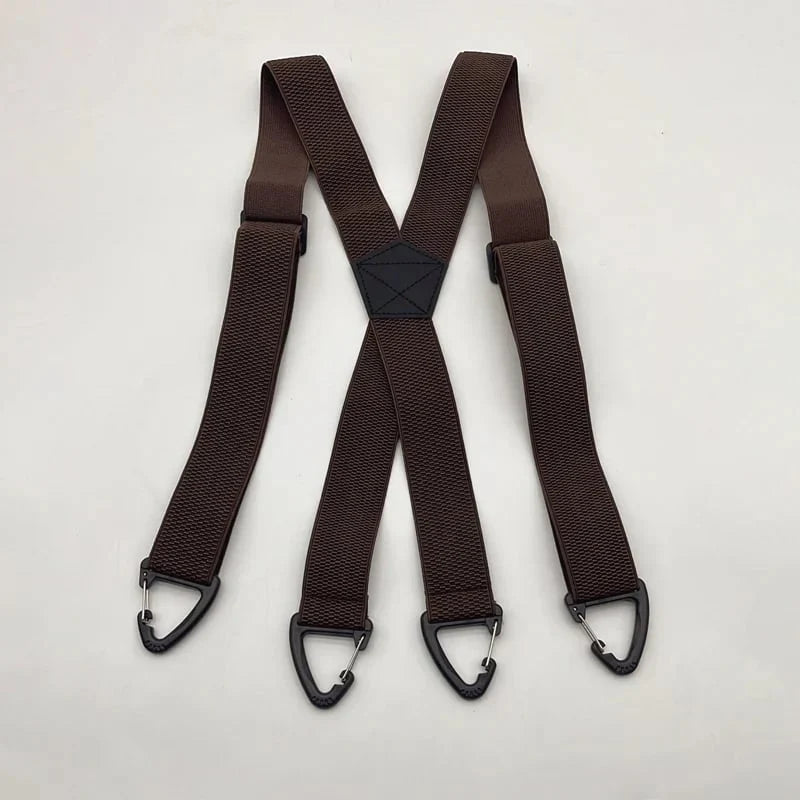Men's X-Back Suspenders with Secure Hook Clips