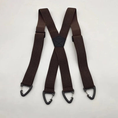 Men's X-Back Suspenders with Secure Hook Clips