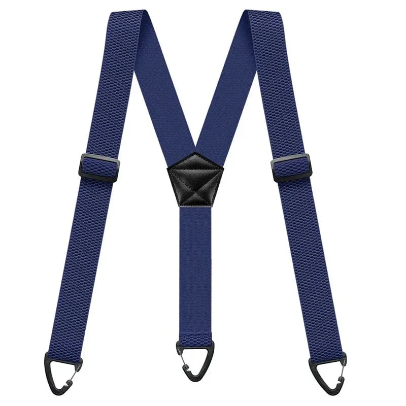 Men's X-Back Suspenders with Secure Hook Clips