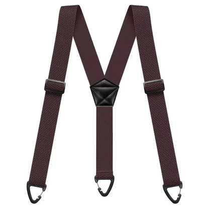 Men's X-Back Suspenders with Secure Hook Clips