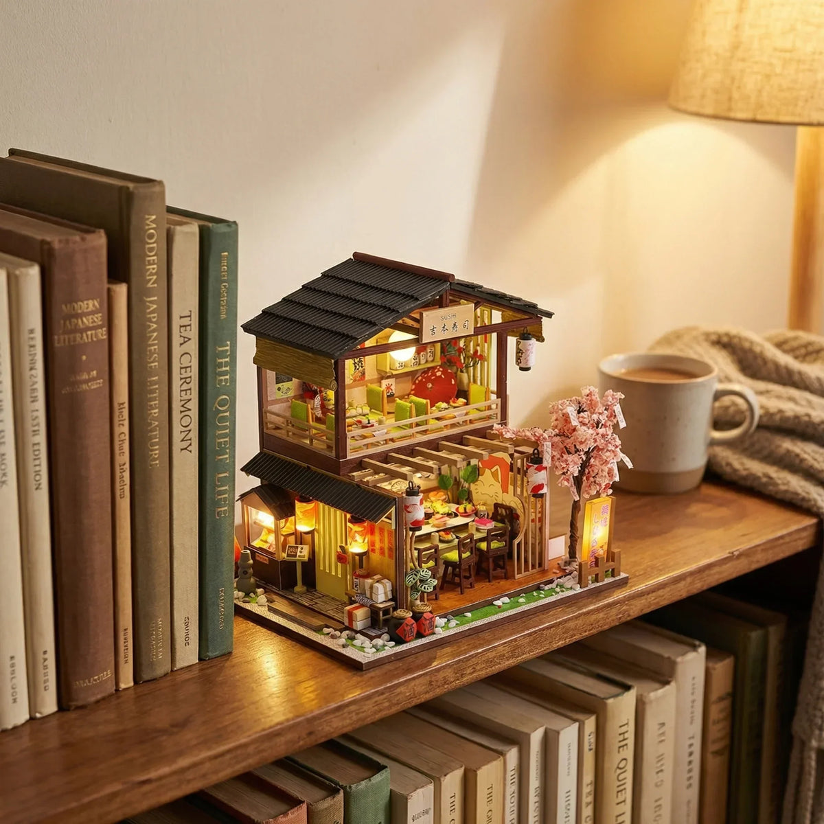 Purpose-Built Sakura Sushi Bar Miniature Display for Everyday Use