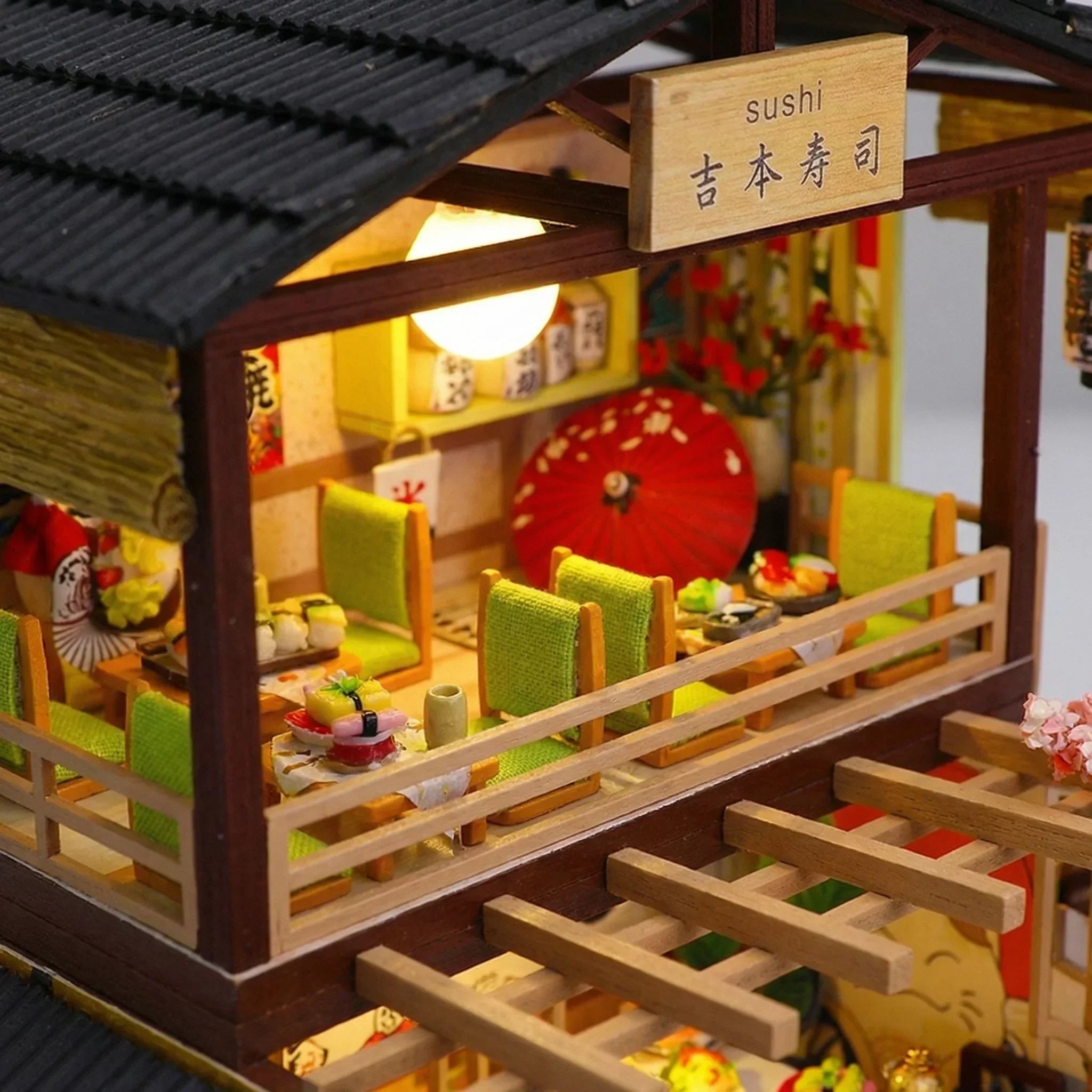 Purpose-Built Sakura Sushi Bar Miniature Display for Everyday Use