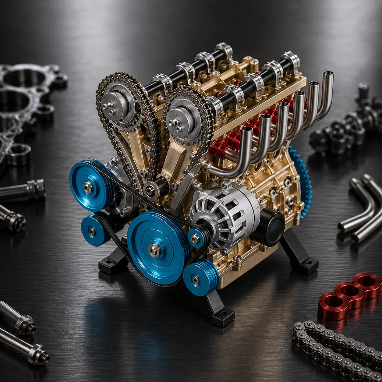 Hands-On The Desktop Masterpiece: Miniature V8 Small-Block Static