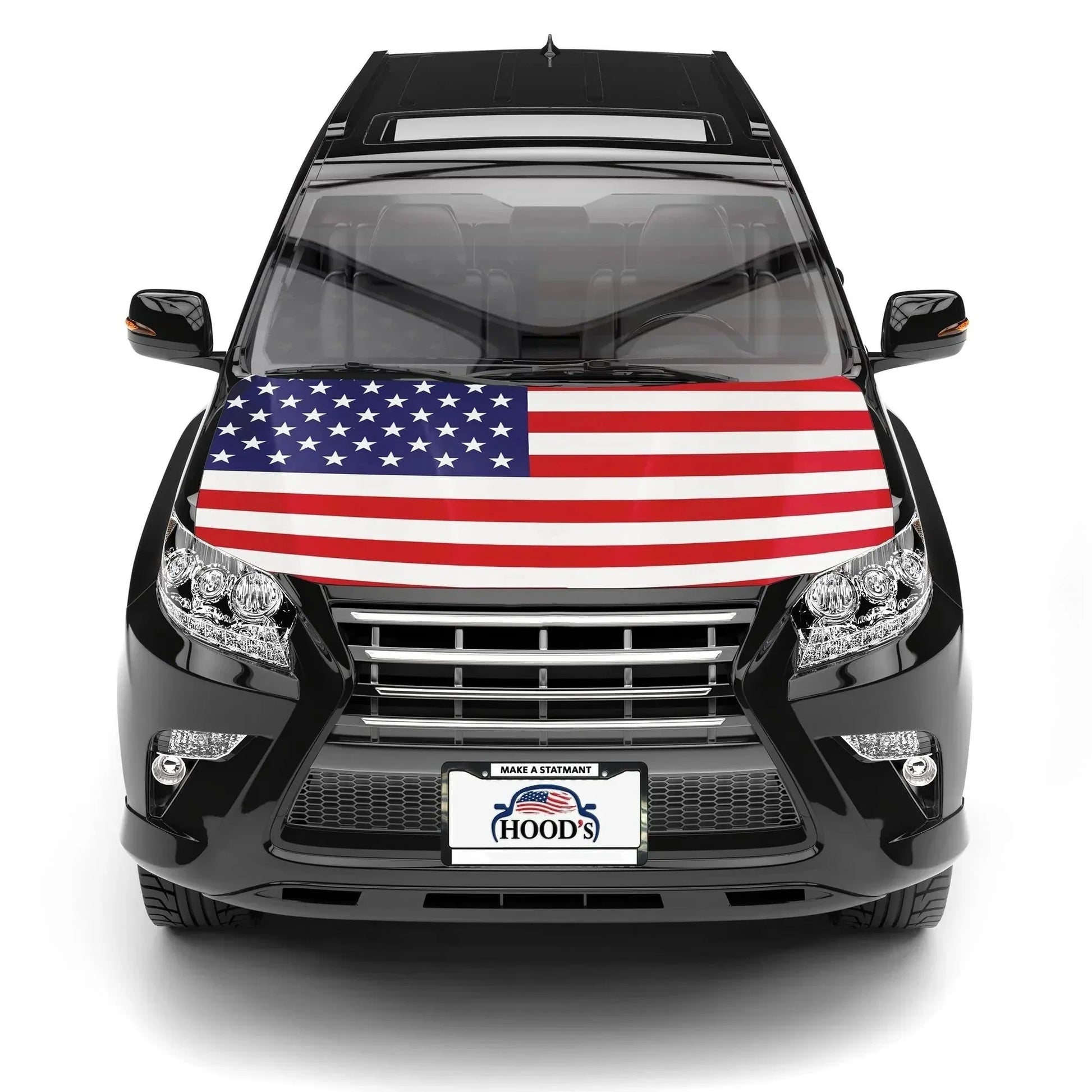Vehicle-Ready American Car Hood Flag for Practical Car Use