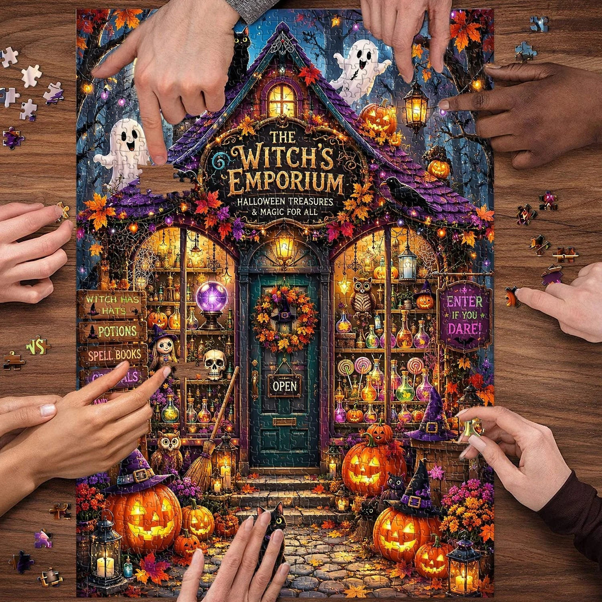 Hands-On The Witch’s Emporium Jigsaw Puzzle 1000