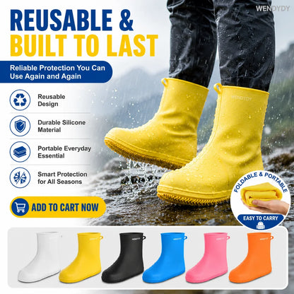 Task-Ready Thick Wear-Resistant Waterproof Shoe Cover for Home Upkeep