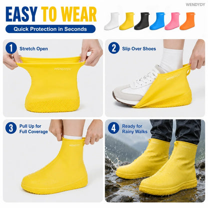 Task-Ready Thick Wear-Resistant Waterproof Shoe Cover for Home Upkeep