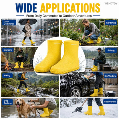 Task-Ready Thick Wear-Resistant Waterproof Shoe Cover for Home Upkeep