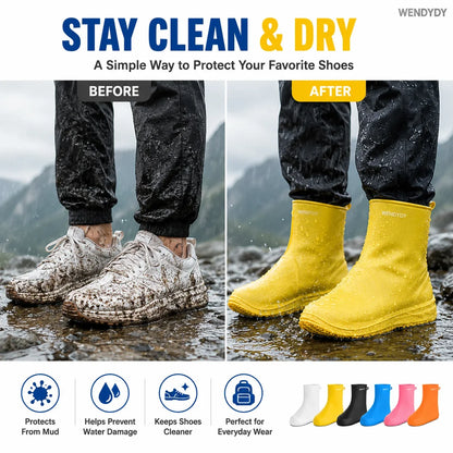 Task-Ready Thick Wear-Resistant Waterproof Shoe Cover for Home Upkeep