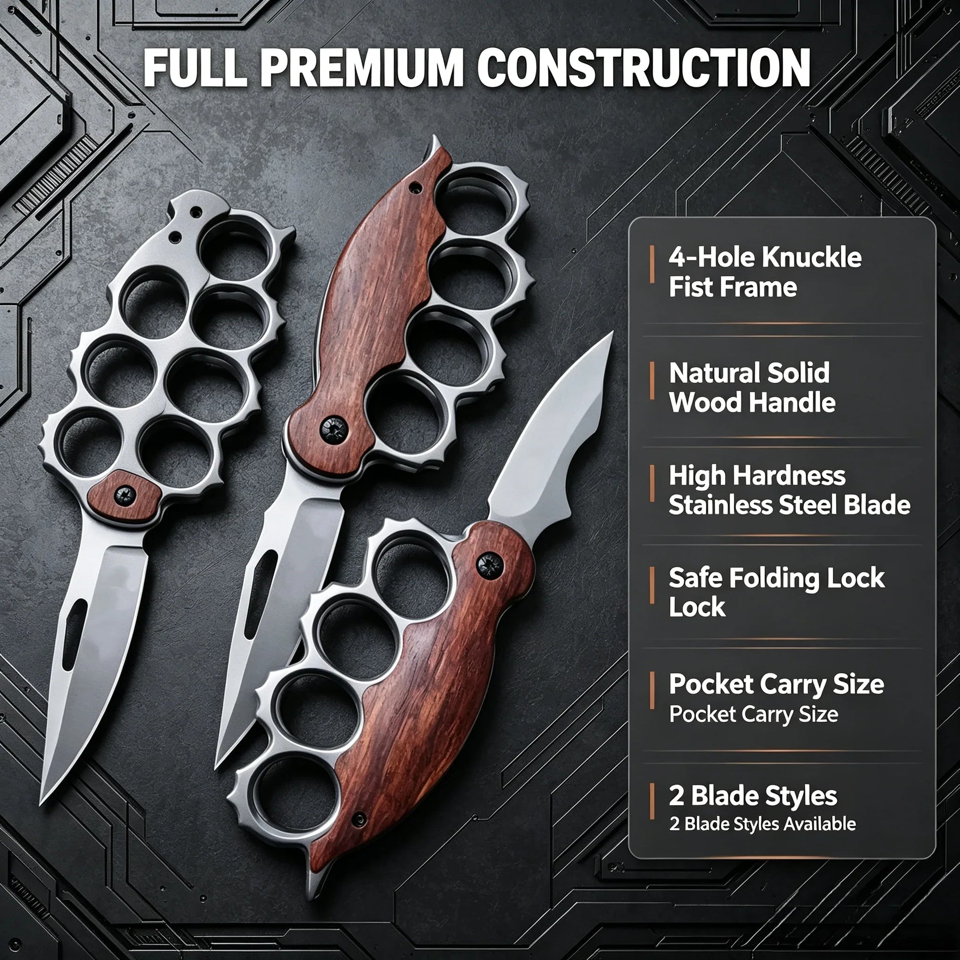 Purpose-Built Tiger Finger Fist Tactical Folding