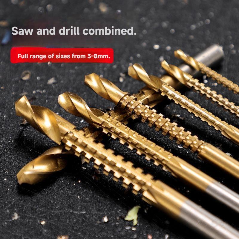 Vehicle-Ready Carbon steel 6-Piece Metalworking Tool Set: Drill, Cut