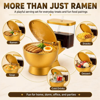 Purpose-Built Toilet Shaped Ramen Bowl for Everyday Use