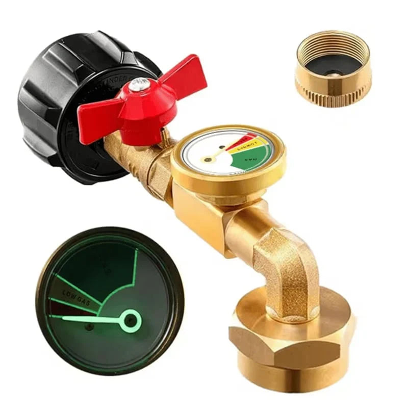 Purpose-Built Propane Refill Elbow – Tank Gauge for Everyday Use