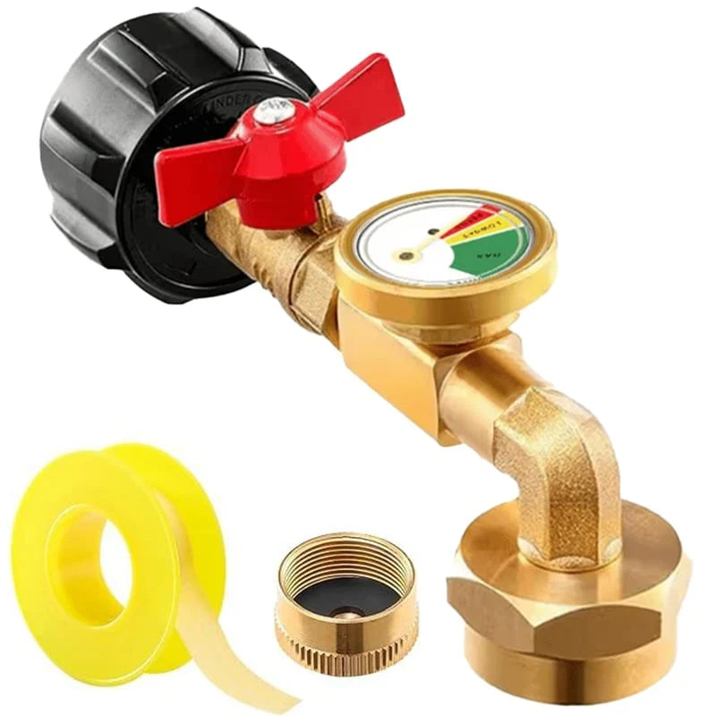 Purpose-Built Propane Refill Elbow – Tank Gauge for Everyday Use