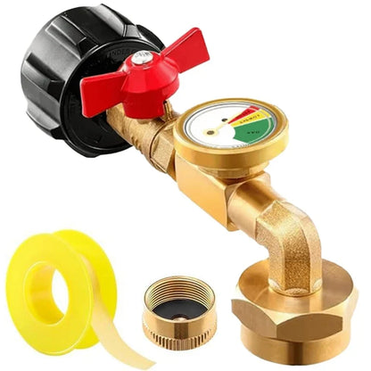 Purpose-Built Propane Refill Elbow – Tank Gauge for Everyday Use