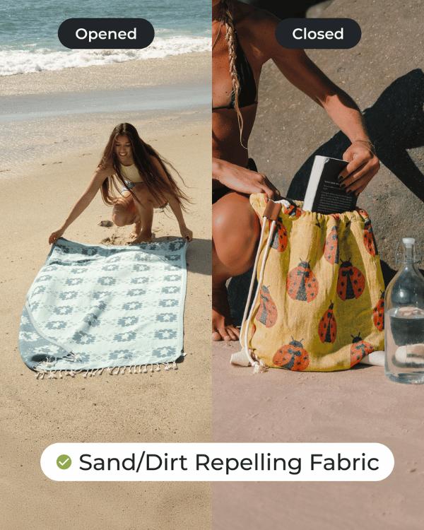 2-in-1 Organic Cotton Towel Backpack