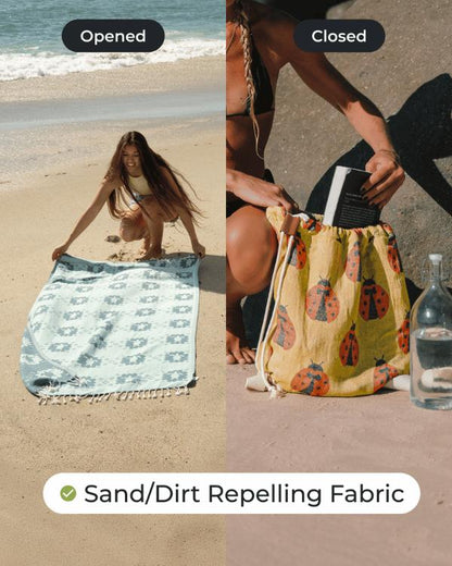 2-in-1 Organic Cotton Towel Backpack