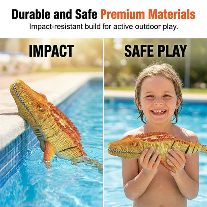 Hands-On 2.4G RC Mosasaurus Swimming Toy with Spray for Creative Play