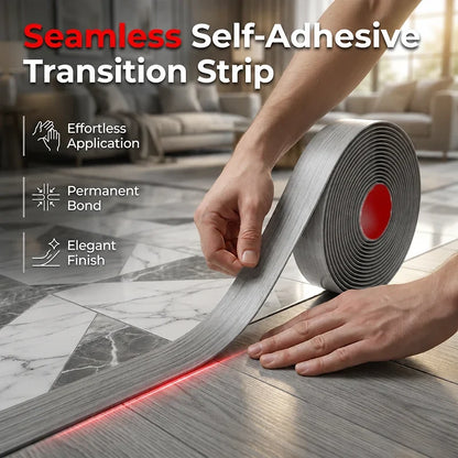 Space-Saving Self-Adhesive Flexible Floor Transition