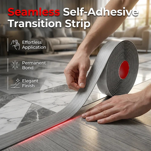 Space-Saving Self-Adhesive Flexible Floor Transition