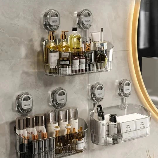 Space-Saving Transparent Home Organizer for Tidy Storage