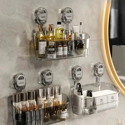 Space-Saving Transparent Home Organizer for Tidy Storage