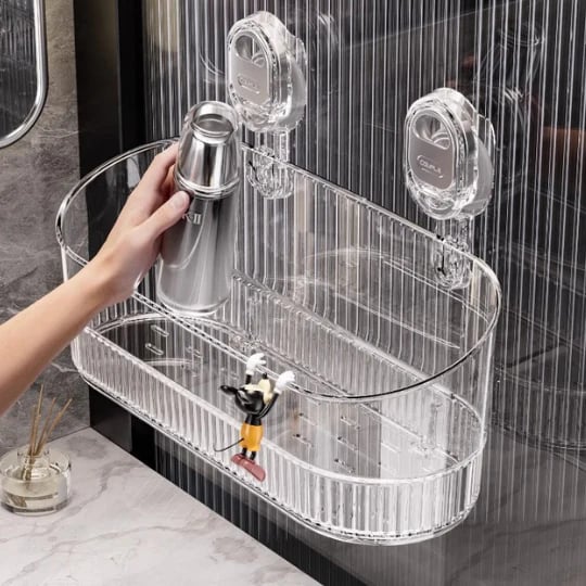 Space-Saving Transparent Home Organizer for Tidy Storage
