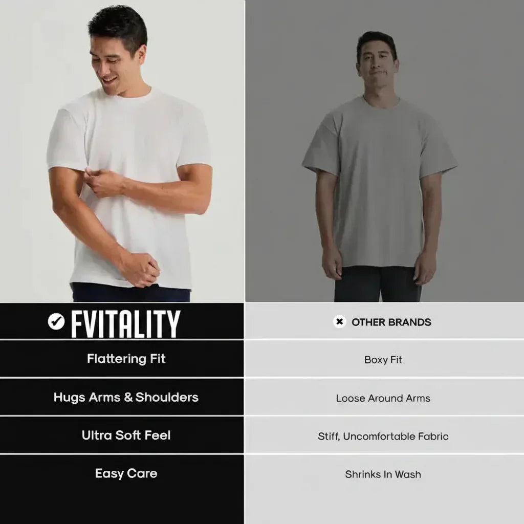 Four-Pack Men's Crew-Neck Tees with Short Sleeves and Clean Fit