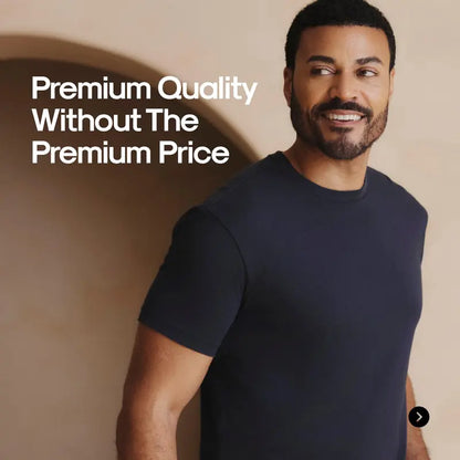 Four-Pack Men's Crew-Neck Tees with Short Sleeves and Clean Fit