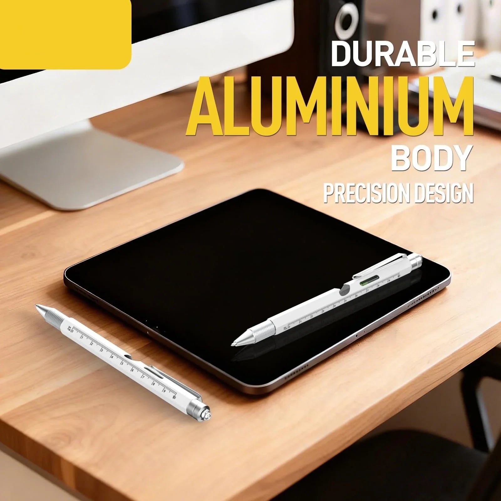 True Scrybe Bolt 9-in-1 Multi-Tool Pen with LED and Stylus