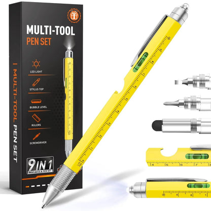 True Scrybe Bolt 9-in-1 Multi-Tool Pen with LED and Stylus