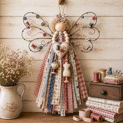 Hands-On Angel Fabric Hanging DIY Kit for Creative Play