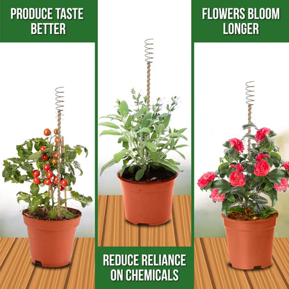 Outdoor Electroculture Plant Stakes 8 Pack – Enhance Plant Growth