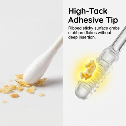 Adhesive Ear-Care Sticks for Controlled, Visible Cleaning