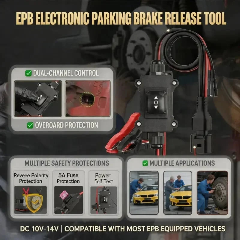 Vehicle-Ready Universal EPB Emergency Release Tool – 40A Fuse &